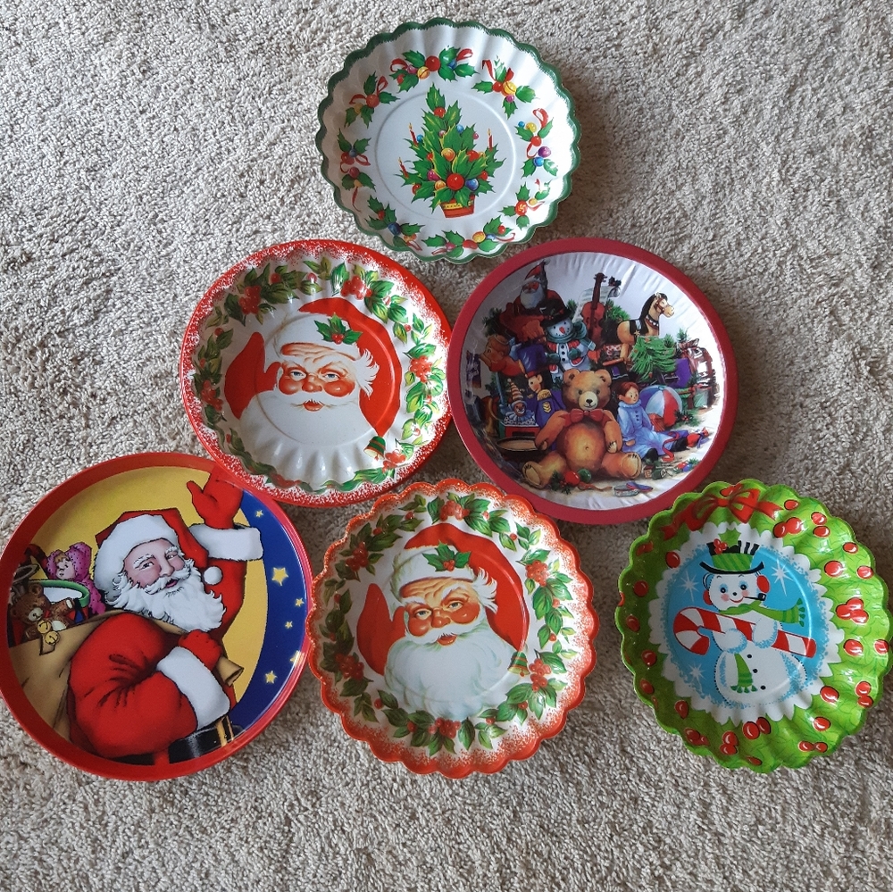 Festive Christmas Party Plates Set